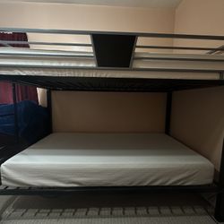 Bunk Bed Like New  Metal Twin 