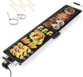 39.5” Electric Griddle Extra Large Teppanyaki Grill For Sale $44.00 50% OFF Retail $89.99 NEW IN BOX