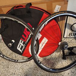 🔥🚲🔥Roval Fusse SL Complete Wheelset,ultegra 10 Speed Cassette Continental Gatorskin Tires,tubes And FREE FFWD 🎒 