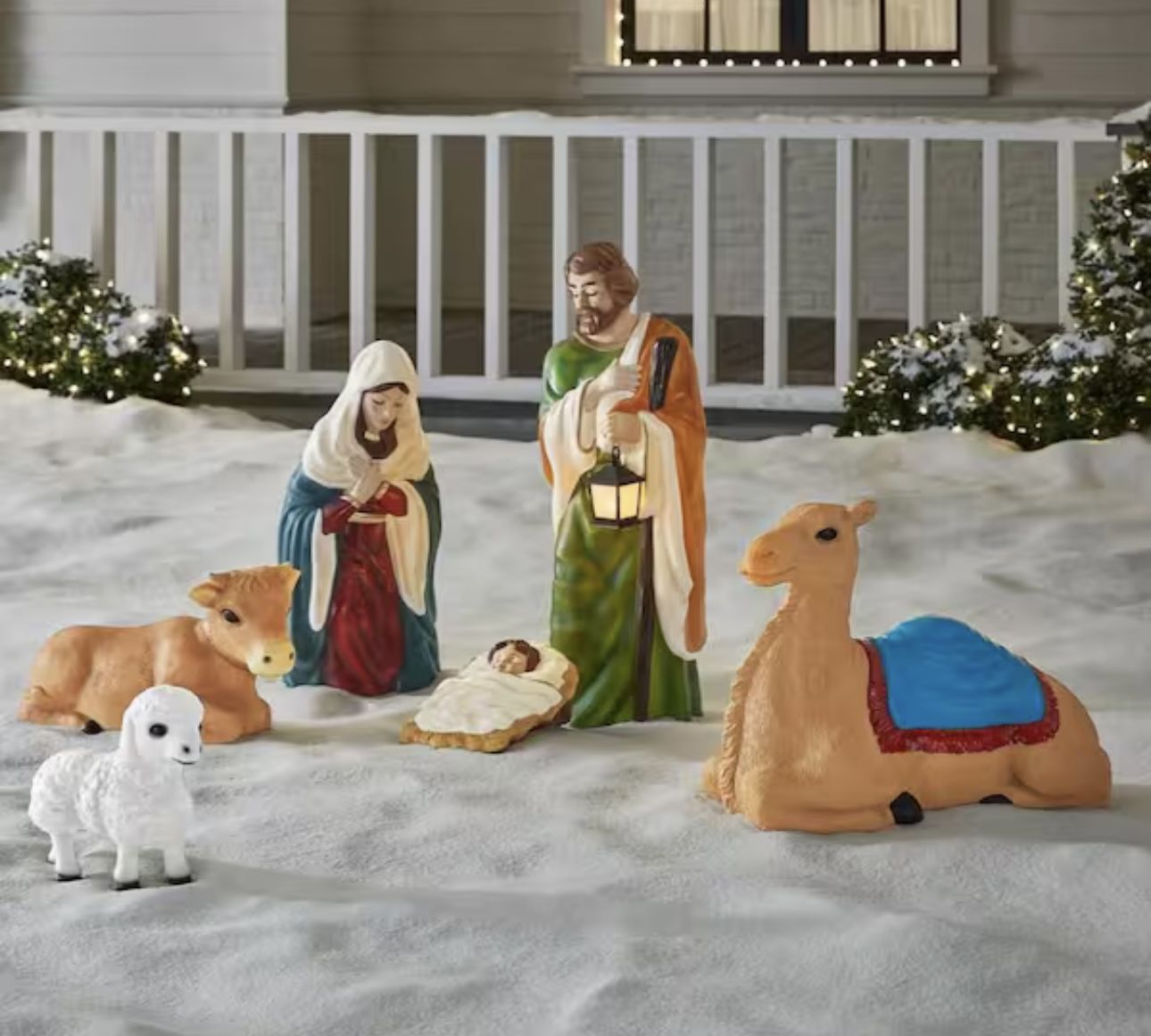 6-Piece Nativity Scene Holiday Yard Decoration