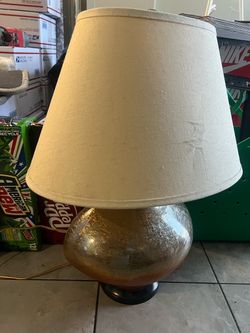 Table Lamp with Globe Base and Shade