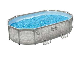 Coleman Power Steel 16' x 10' x 42" Oval Above Ground Pool Set