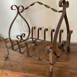 Wrought iron basket