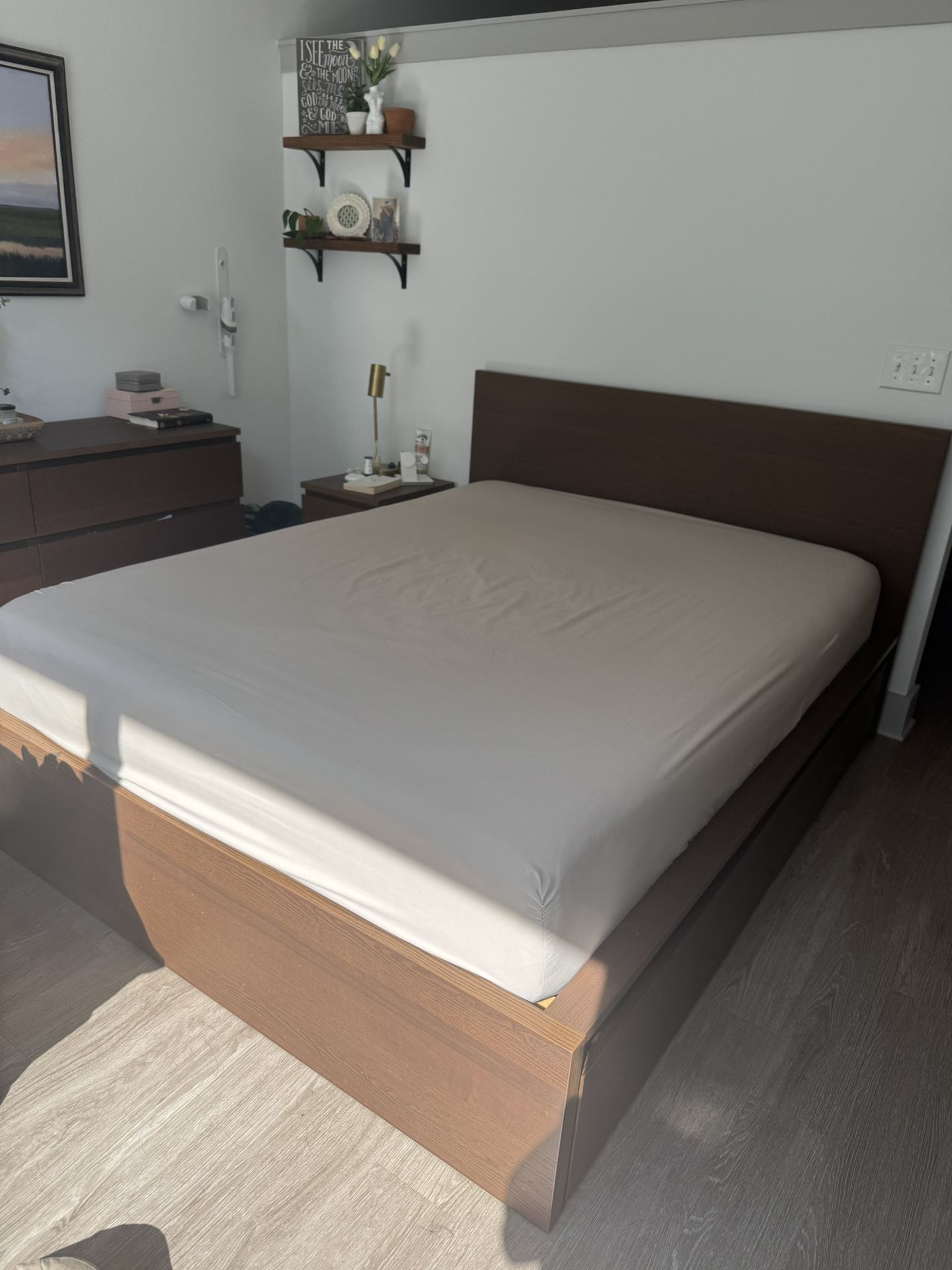 Bedframe With Two Storage Drawers 
