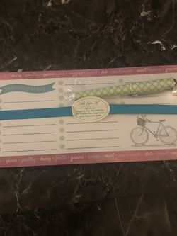 Cute Shopping List Pad (and Magnet)