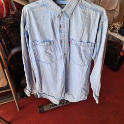 Levi's  Denim Long Sleeve Shirt Red Tab