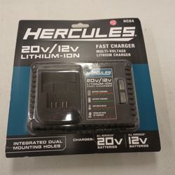 Hercules 20/12 Volt Single Charger 