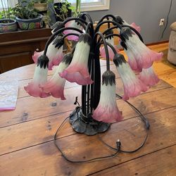Lamp. Glass Tulips 