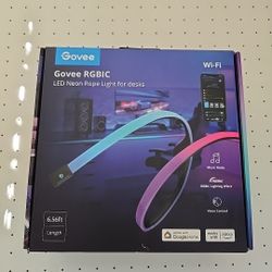Sealed Govee 6.56 Ft RGBIC Neon Rope Light Strip For Gaming Desk