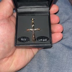 14K Gold Cross