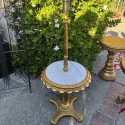 Lamp with Marble Top