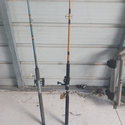2-saltwater Fishing Rods & Reels !!!