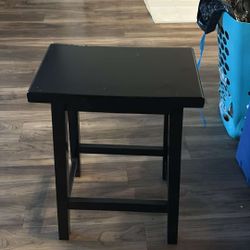 Set Of 2 Black Stools 