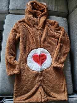 CareBears Shorts Plush pajamas Onesie romper Sz LRG 