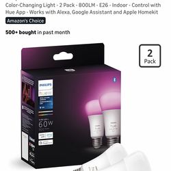 Philips Hue Smart 60W A19 LED Bulb 4 pack