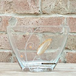 Womar Glass/Agate & Carnelian Art Glass Vase 