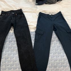 Levi 501 and Dickie pants 28x32