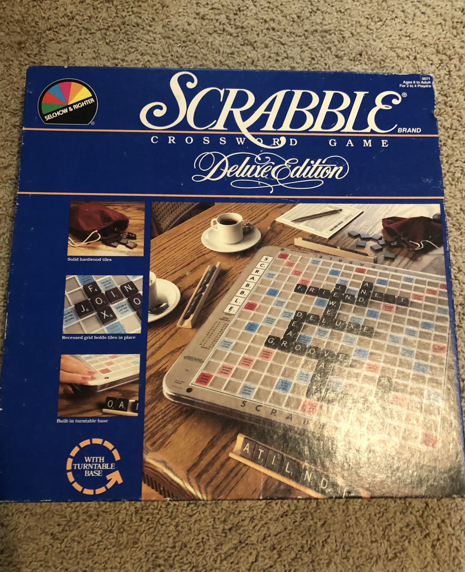 Vintage Deluxe Edition Scrabble Game