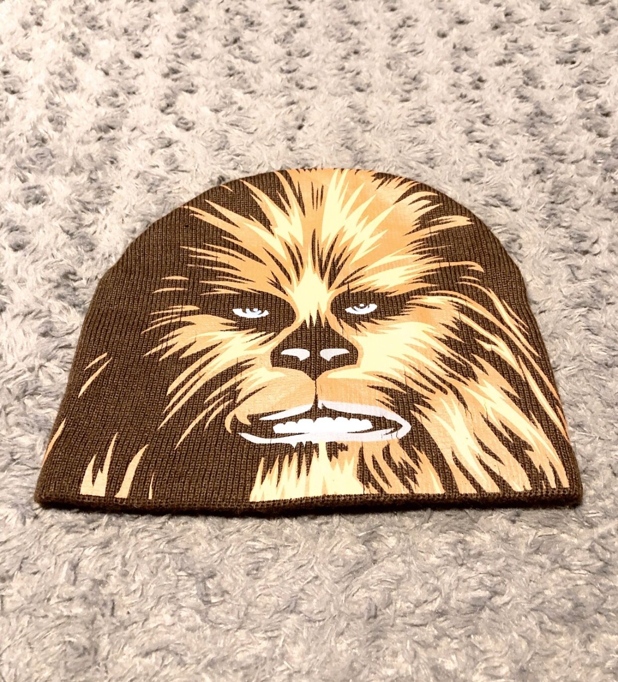 Star Wars Chewbacca brown beanie paid $22 One size. Great condition! No rips, tears, or issues.