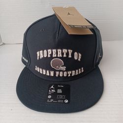 Jordan Football Pro Cap Dark Grey Adjustable Snapback L-XL