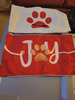 Christmas Pillow Covers 12x20 Pits New Set Of Two
