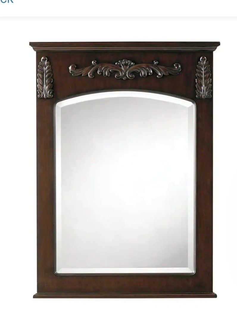 Antique Cherry Wood 22" Mirror Chelsea NEW IN BOX
