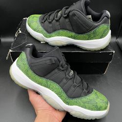 Size 9 - Air Jordan 11 Retro Low Green Snakeskin 2014
