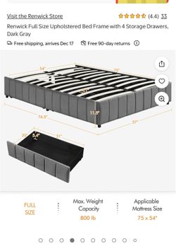 Full bed frame