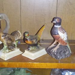 3 Collectable Wild Life Figurines.They Have Original Label And Pat Number On Them.buying All 3 For The Price