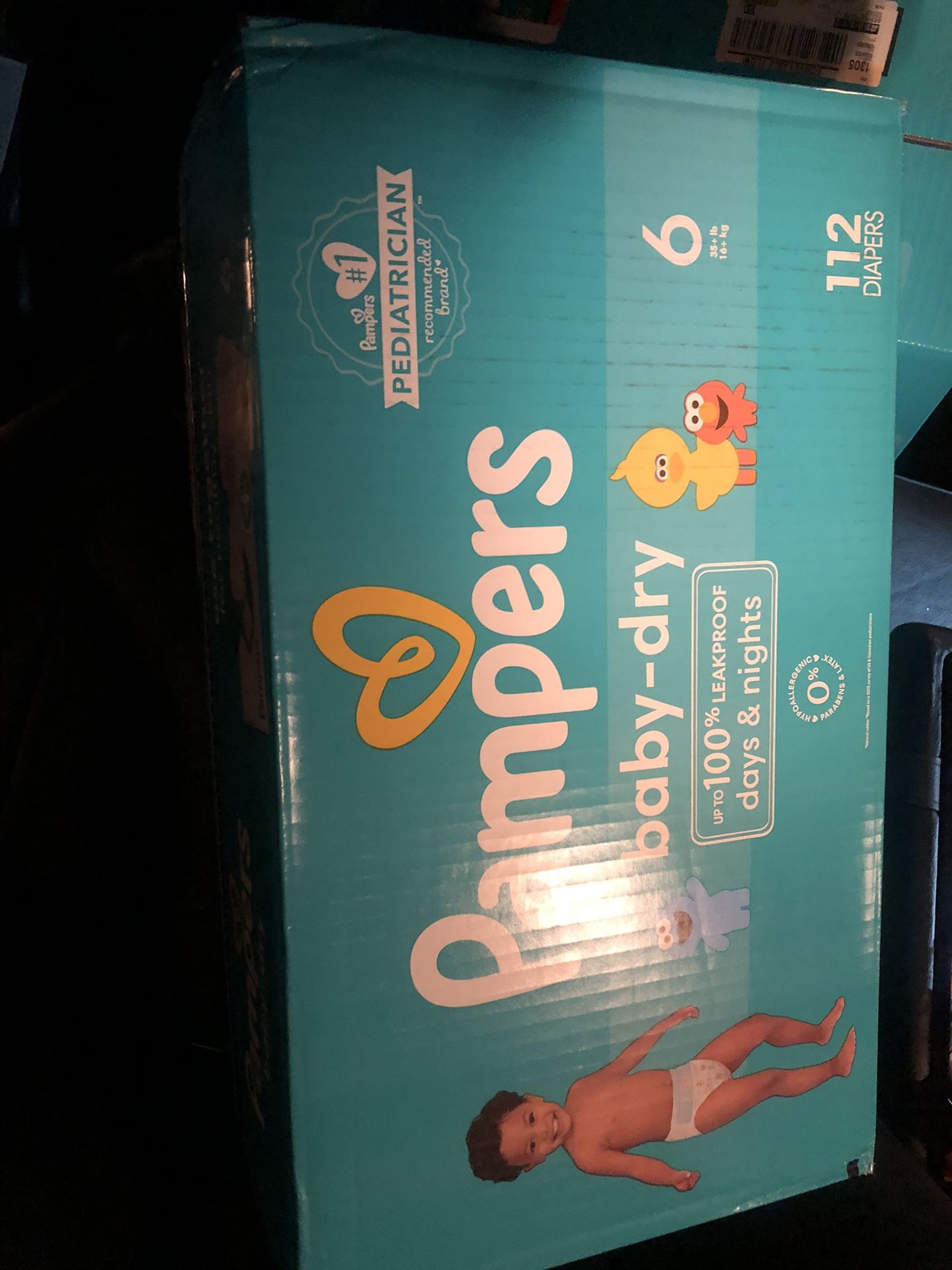 2 BOXES PAMPERS DIAPERS SIZE 6