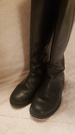 Ugg Seldon Leather Boots Black Size 6
