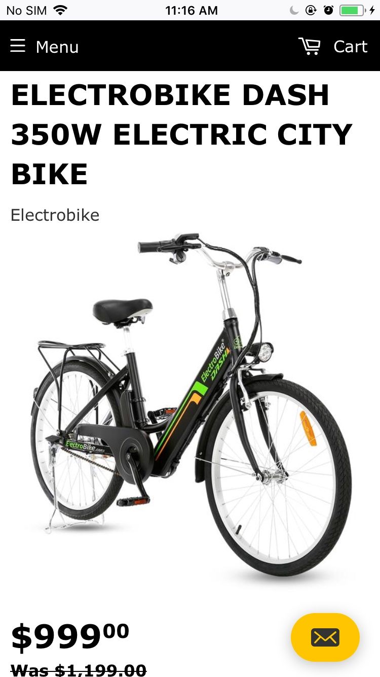 Electric Bicycle ElectroBike “DASH” Brand New