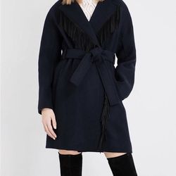 NWT MAJE Gypso wool-blend coat