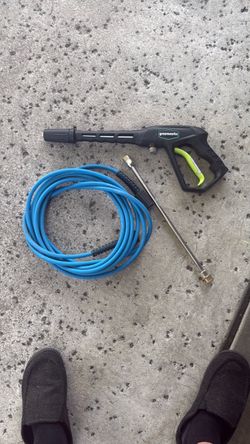 Green works powerwasher hose and gun