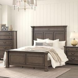 Queen Bed Dresser Mirror Nightstand