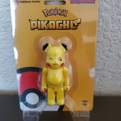 Pikachu Bearbrick Figure Medicom Pokemon Center BE@RBRICK Toy Game NIB