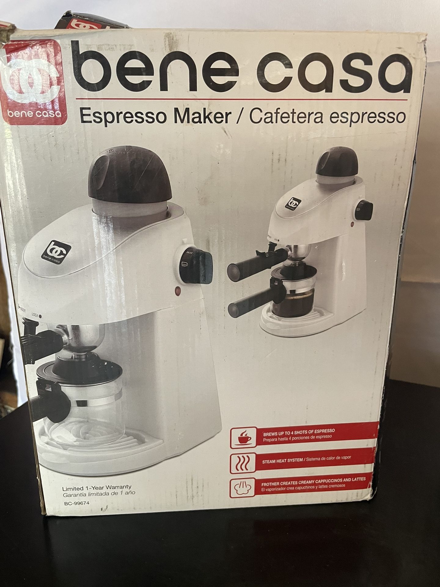 Bene Casa 4-Cup Espresso Maker