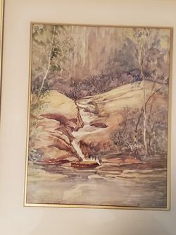 2 Signed Water Color Pictures By Keeley