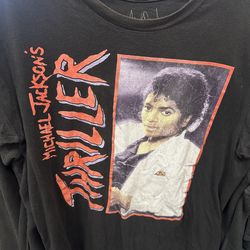 Michael Jackson thriller black shirt