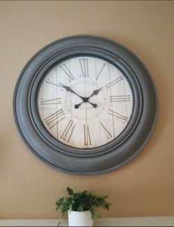 Huge gray clock