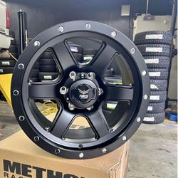 New Force Off-Road Wheels 17×9 6x139.7 Matte Black Fits CHEVY GMC TACOMA TUNDRA 4RUNNER FJCRUISER