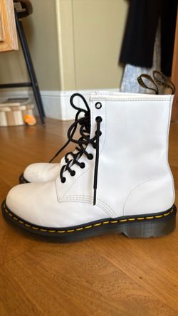 Dr. Martens 1460 White Leather Boots