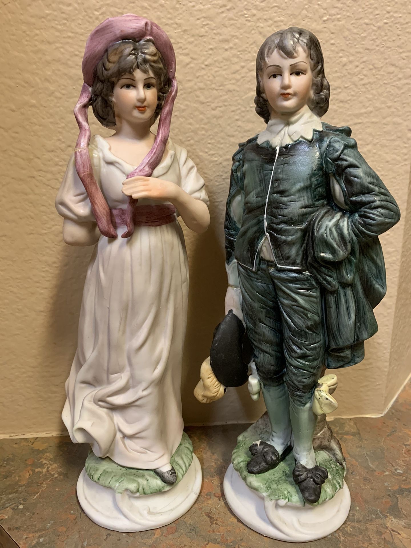 Vintage Norleans Japan Colonial Figurine Set