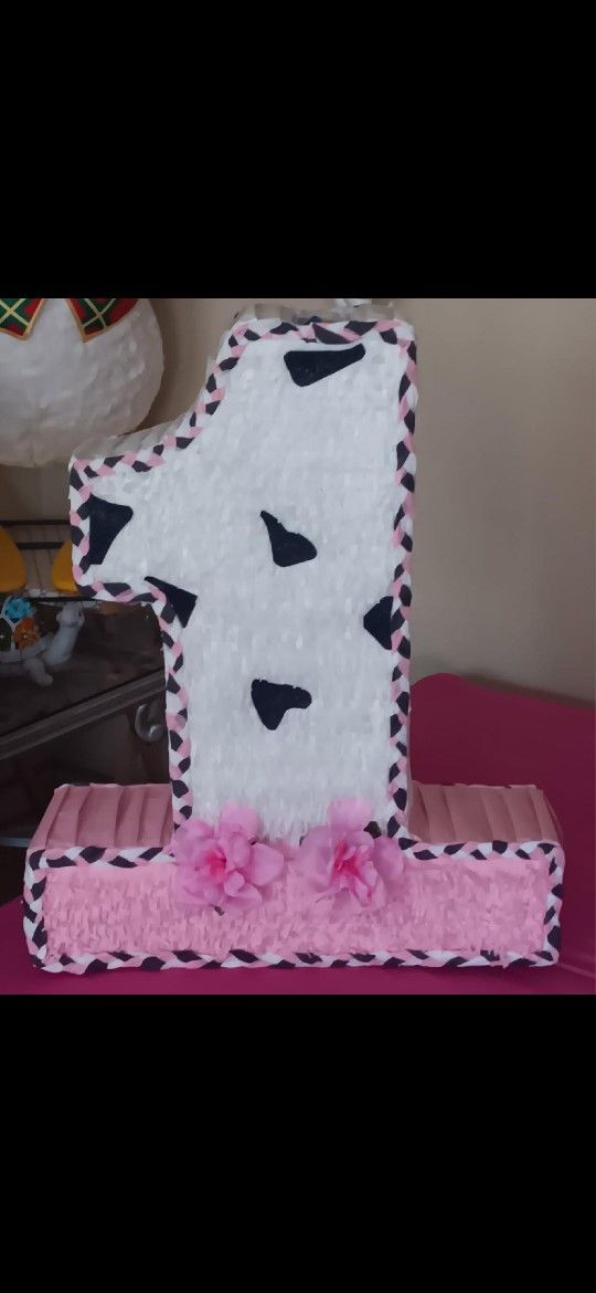Number 1 Cow Pink Pinata/on Sale!!