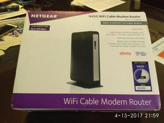 Netgear n450 wifi cable modem router