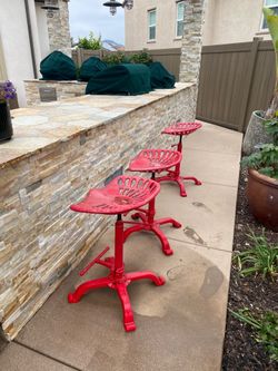 Tractor seat  bar stools.