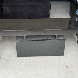 Black TV Stand With Drawer