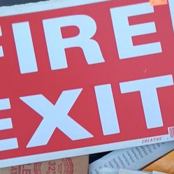 Fire Exit  Sign 