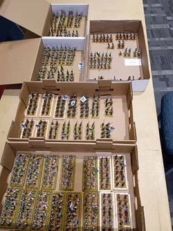 28mm painted SYW wargaming pewter  miniatures toy soldiers