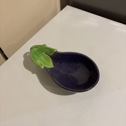 Williams-Sonoma Jardin Potager Ceramic Eggplant Condiment Dish